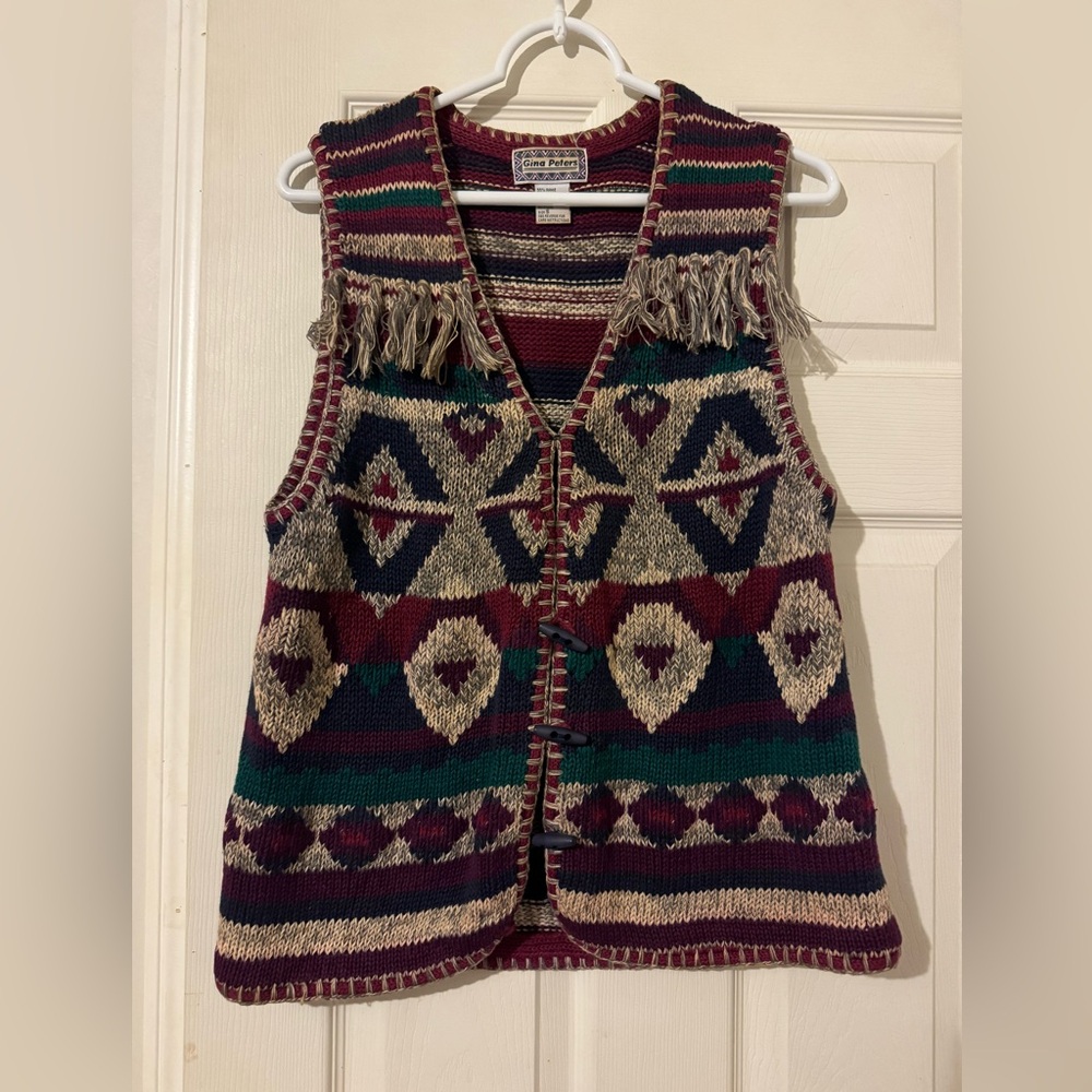 Vintage Multicolor Sweater Vest